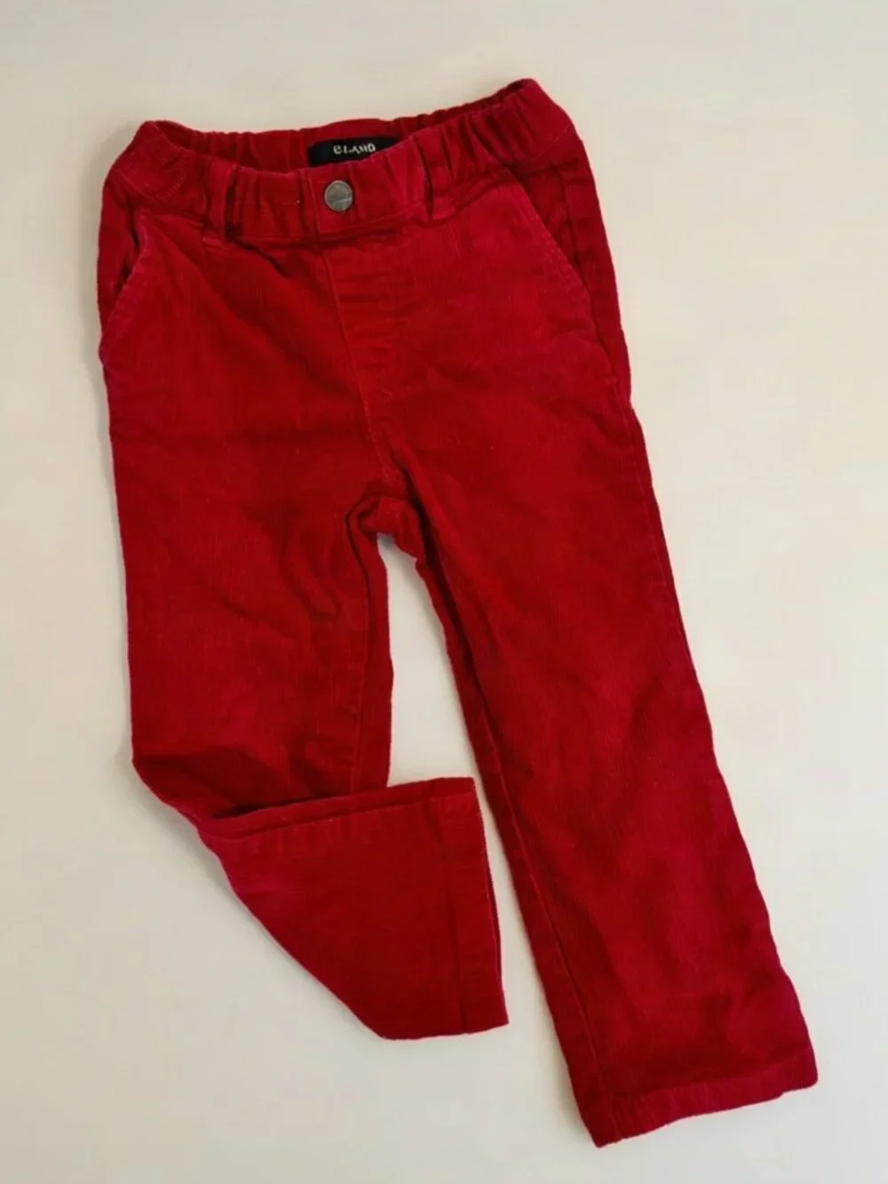 E-Land Kids Red Corduroy Pants Toddler 3T